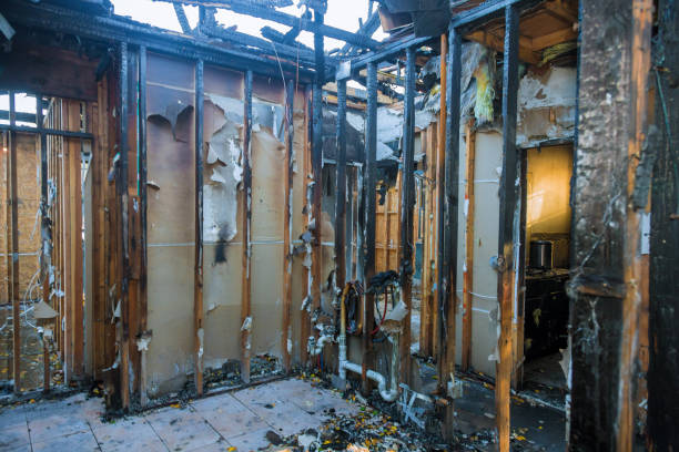Professional Fire Board Up technician working in Allentown, NJ